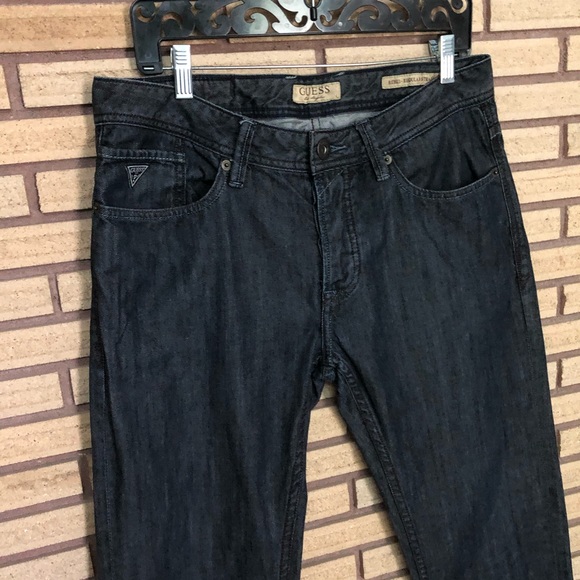 Men’s Guess Rebel Rescue Reg Straight Jeans 32x32 - Picture 7 of 11